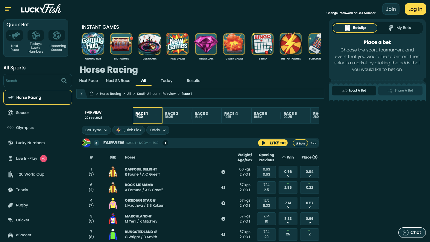 Lucky Fish Horse Racing